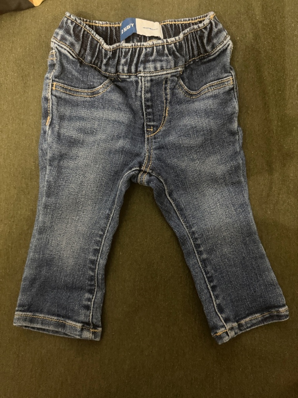 Old Navy Dark Blue Stretch Denim Pull-On Jeans